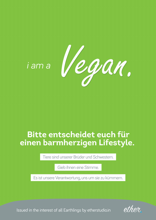 i am a Vegan A2 Poster Thumbnail